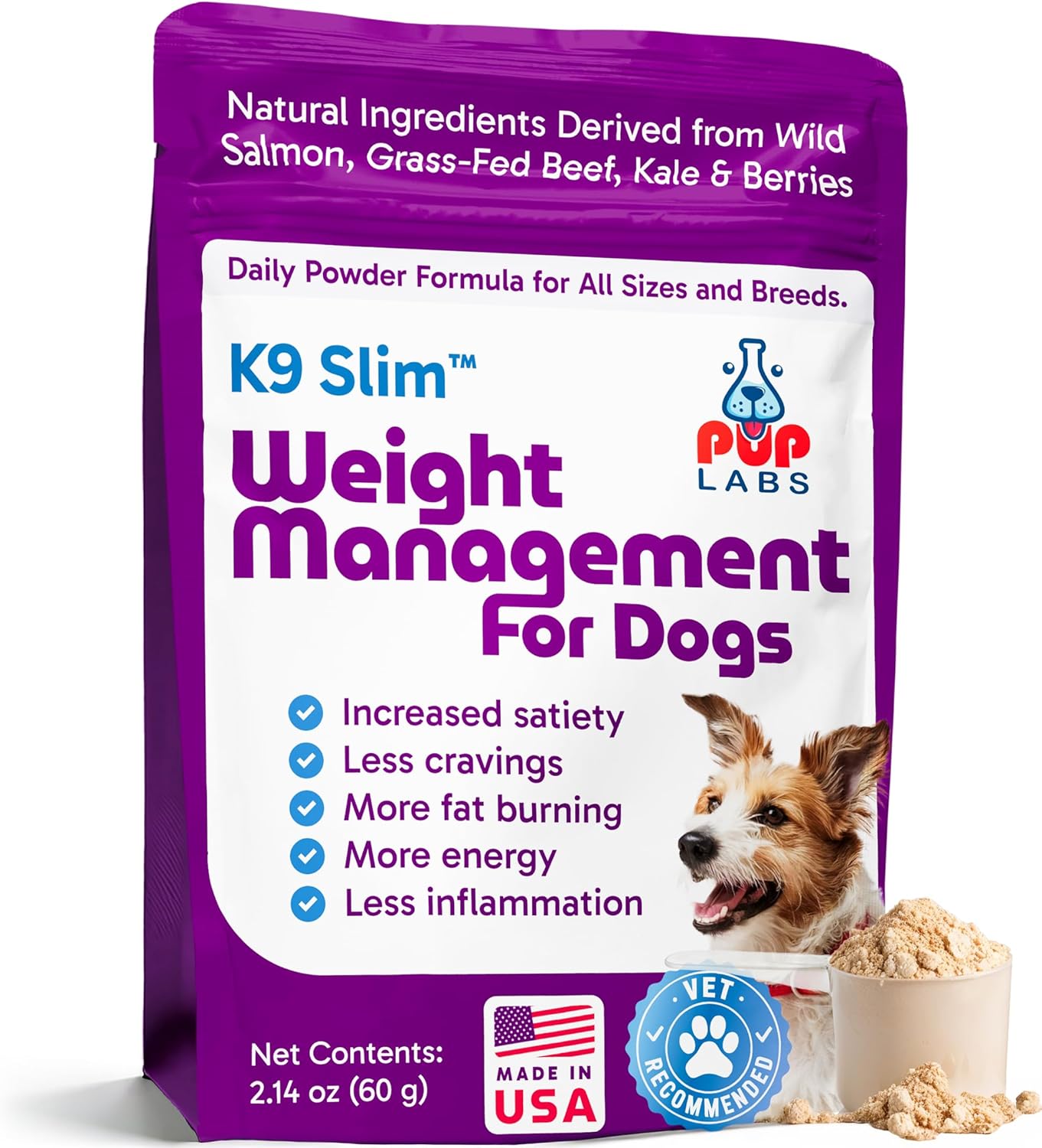 K9 Slim Dog Weight Loss Supplement, Natural Weight